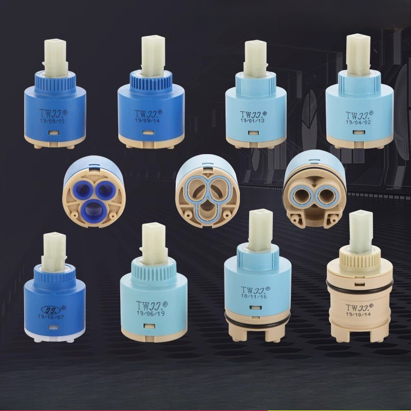 Shower Valve Cartridge - セラミックディスクカートリッジミキサー蛇口サーモスタットカートリッジ蛇口ディスクバルブPPプラスチックセラミックカートリッジ（ミキサー用）35/40mm