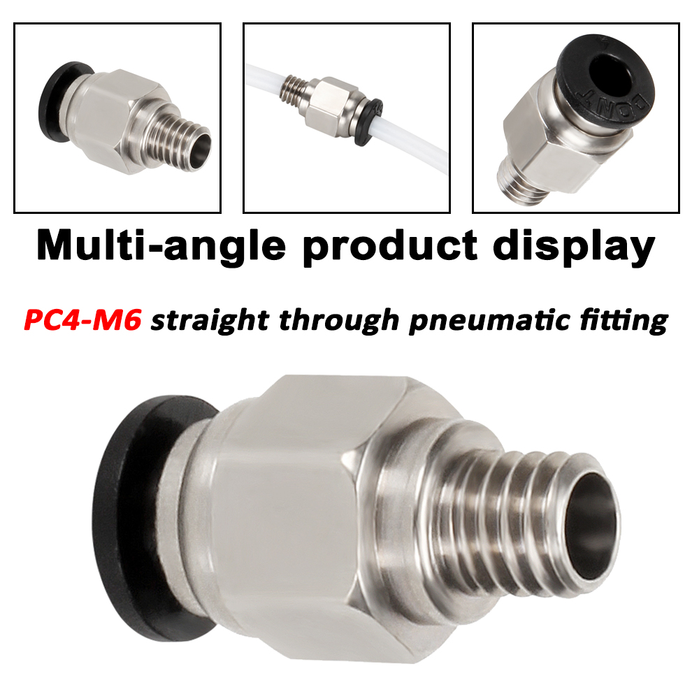 Ptfe Tape Thread - 1-10 個 3D プリンターアクセサリー PC4-M6 オスストレート空気圧