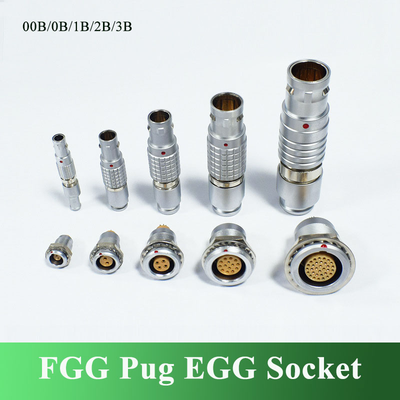 Push Fit Connector - FGG EGG メタル製プッシュプル式セルフロックコネクタ、REMOコネクタ2-26ピン0B 1B 2B 3B