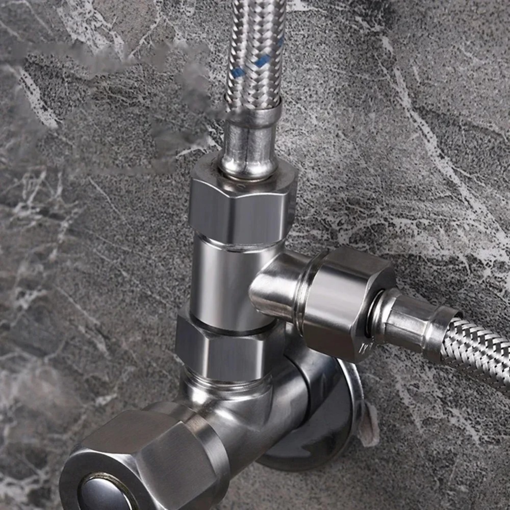 Shower Valve Cartridge - G1/2 ステンレス鋼 T アダプターダイバーターバルブ 3 ウェイ継手ビデスプレーシャワーヘッドトイレシンク洗濯機コネクタ用