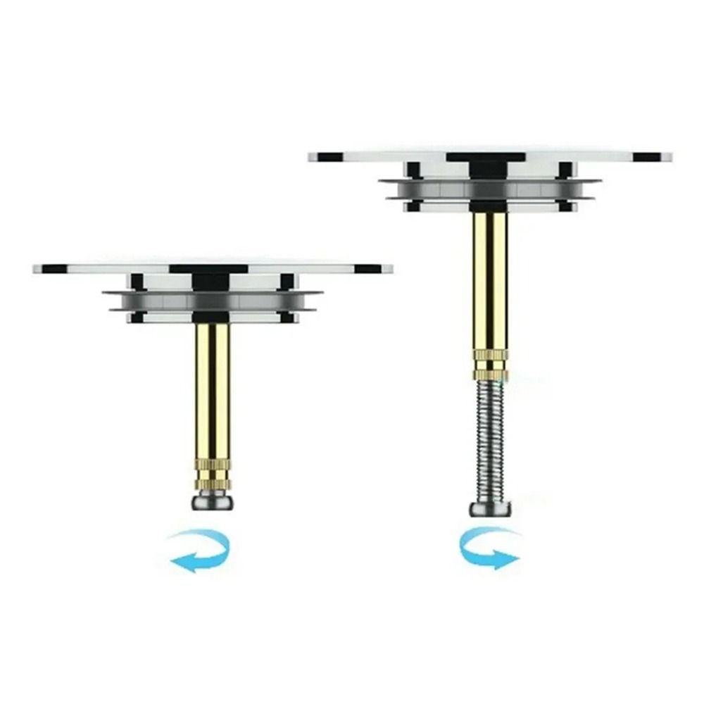 Drain Pipe Clip - 1個入り 耐久性のあるポップアップ式排水栓 浴槽用プラグ 真鍮製 調整可能なバスストッパー 70mm