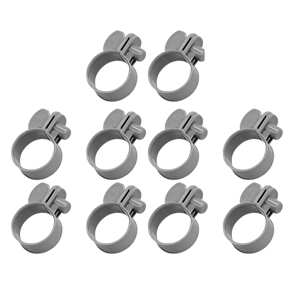 Plastic Pipe Clip - 4/10 個インテックスプールホースクランプセット 1-1/4 インチパイプ接続漏れ防止プラスチックホースクランププールフィルターポンプアクセサリー