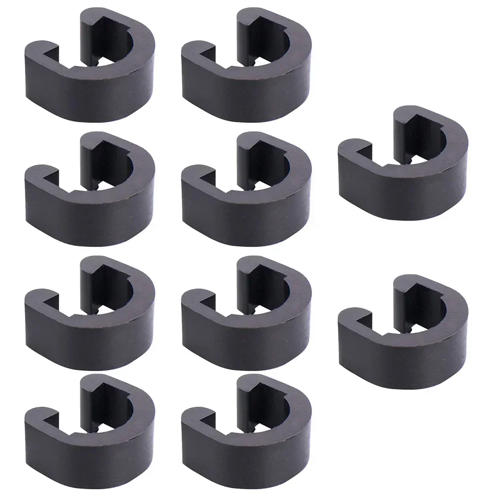 Plastic Pipe Clip - バックル付きプラスチックバイクチューブ,10個,ケーブルクランプ,マウンテンバイクおよびロードバイク用