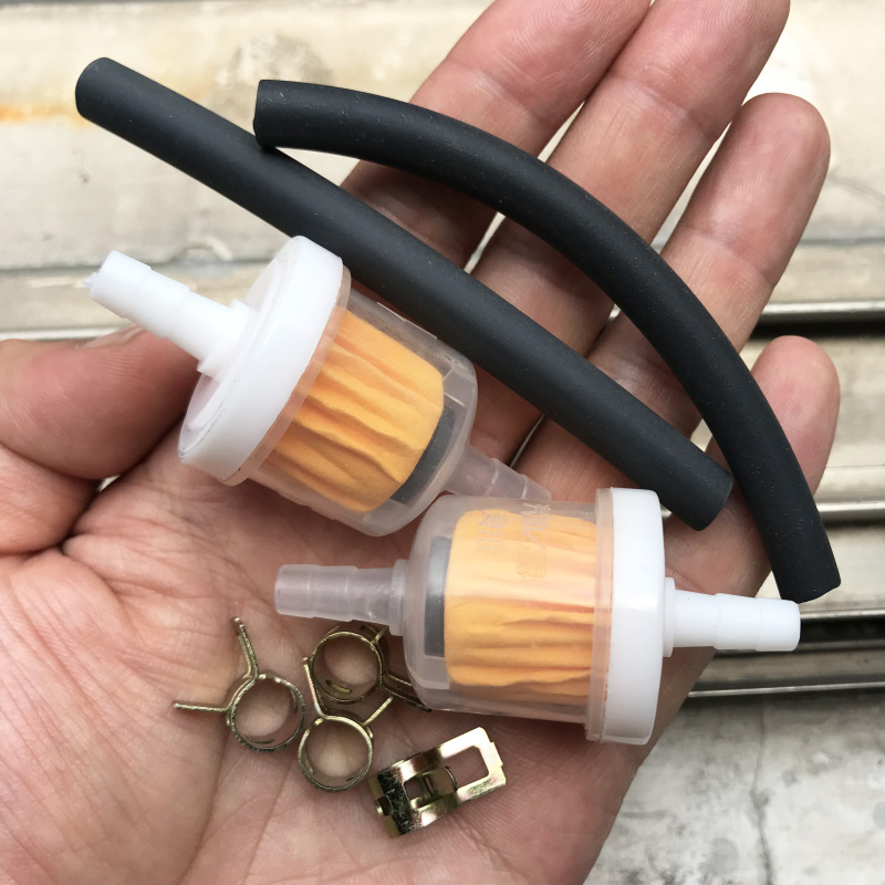 Plastic Pipe Clip - 1 セット燃料ガソリンインラインホースパイプクリップ付きユニバーサル 2 ストロークミニモトダートバイククワッドガスガソリン液体オイルフィルターパイプ