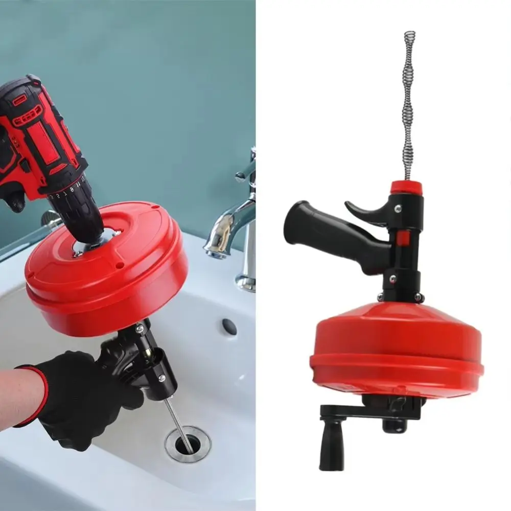 Drain Snake Flexible - プロ仕様の排水管清掃用オーガー、フレキシブル配管用、長さ5～10m、排水詰まり除去器、手動/電動式、迅速なパイプ浚渫機