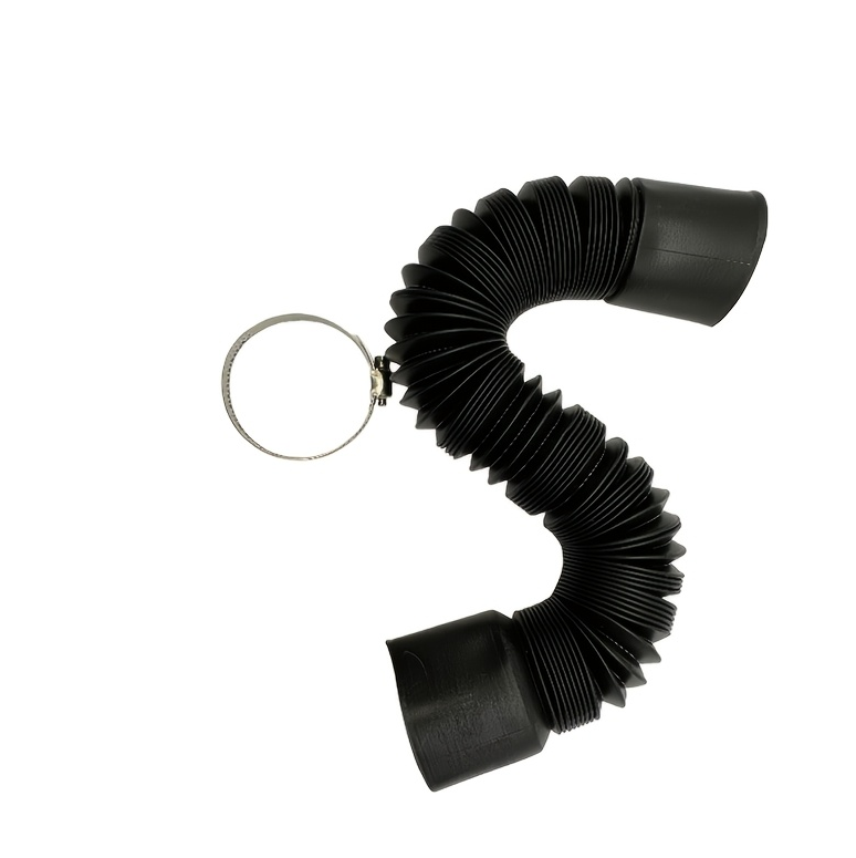 Plastic Pipe Clip - 8.46インチの車用換気伸縮フレキシブルプラスチックホース、エアコンヒーターデフロストダクト延長パイプ用クリップ1個付き