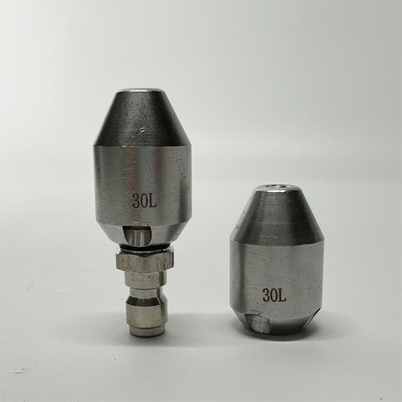 Drain Pipe Clip - 1/4インチクイックプラグSSフロント1バックワード4下水道ジェットノズルキット高圧洗浄機ホースノズル排水管洗浄ノズル10L-30L