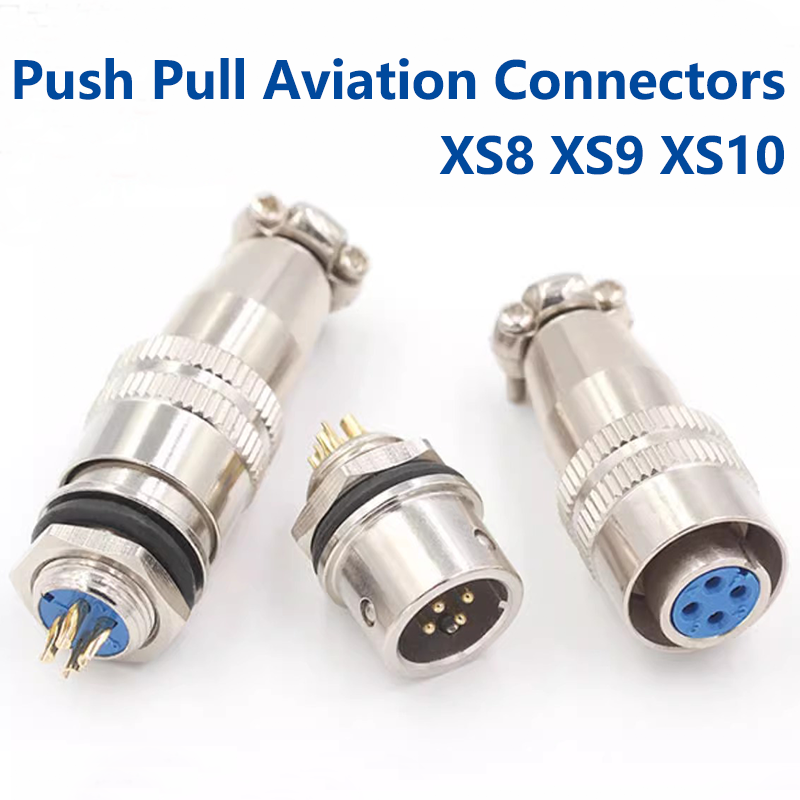 Push Fit Connector - 5/20 個 XS8 XS9 XS10 航空コネクタプッシュプルクイックコネクタ
