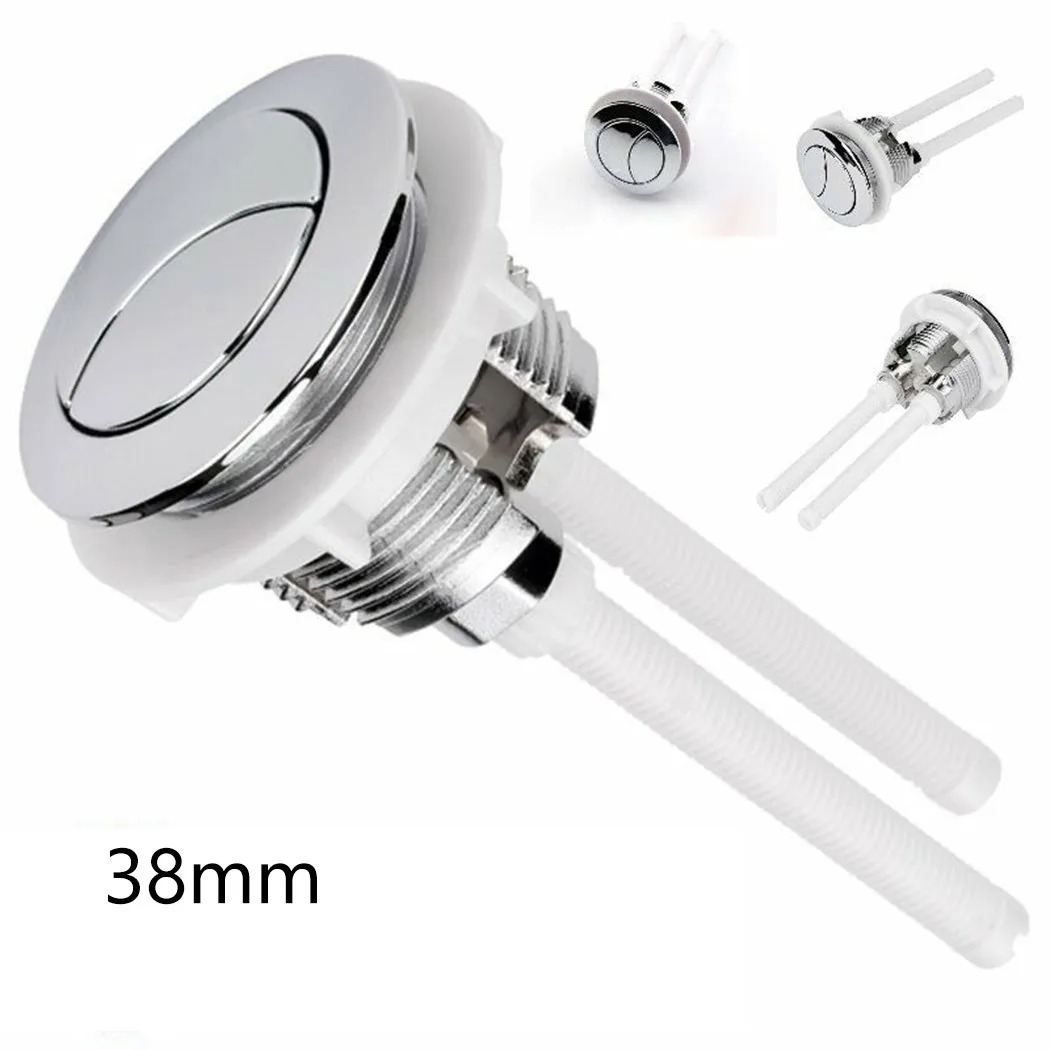 Toilet Fill Valve - 38mm 丸型トイレ水タンクボタンユニバーサルデュアルフラッシュバルブプッシュボタンフラッシュトイレシート水タンクバルブ浴室アクセサリー