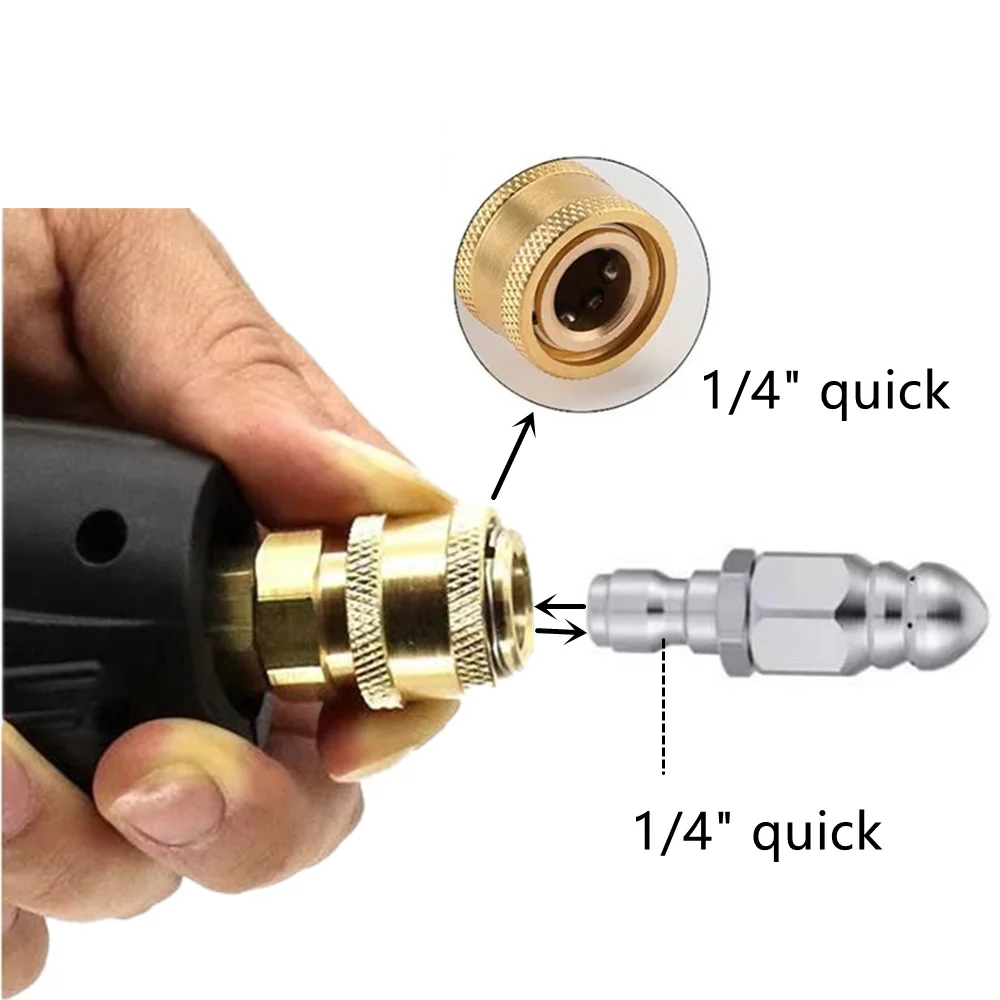 ウォータージェット高圧スプレーノズル下水道清掃用1/4インチ - Drain Pipe Clip のレビューと価格