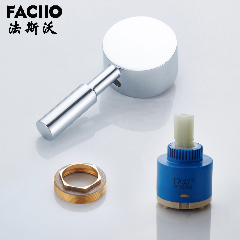 Faciio-クロームメッキバスルーム交換用蛇口ハンドル,ア - Basin Mixer Cartridge のレビューと価格