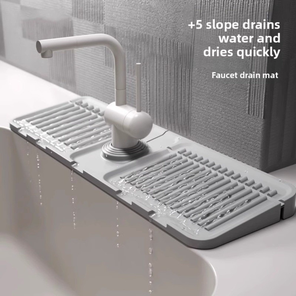 耐久性のある38*12cm蛇口排水マット、縁が高められたシリ - Silicone Tap Washer のレビューと価格