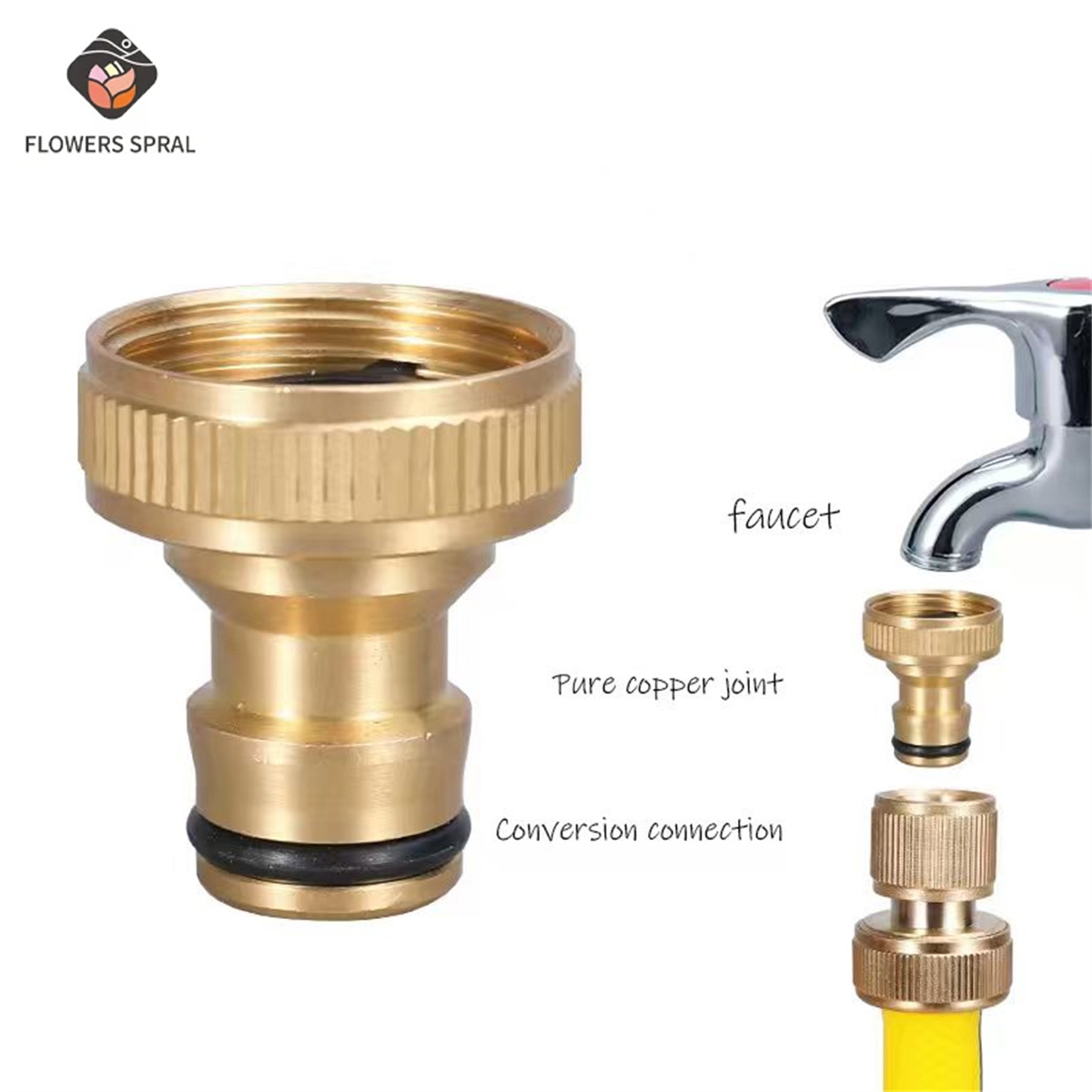 3/4インチネジ式ガーデン水道管継手、散水設備、高圧洗浄機、 - Compression Fitting Brass のレビューと価格