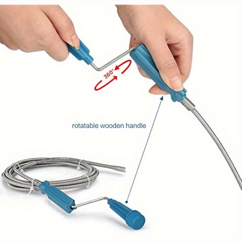 伸縮式ハンドル付きフレキシブルスチール製排水管クリーナースネ - Drain Snake Flexible のレビューと価格