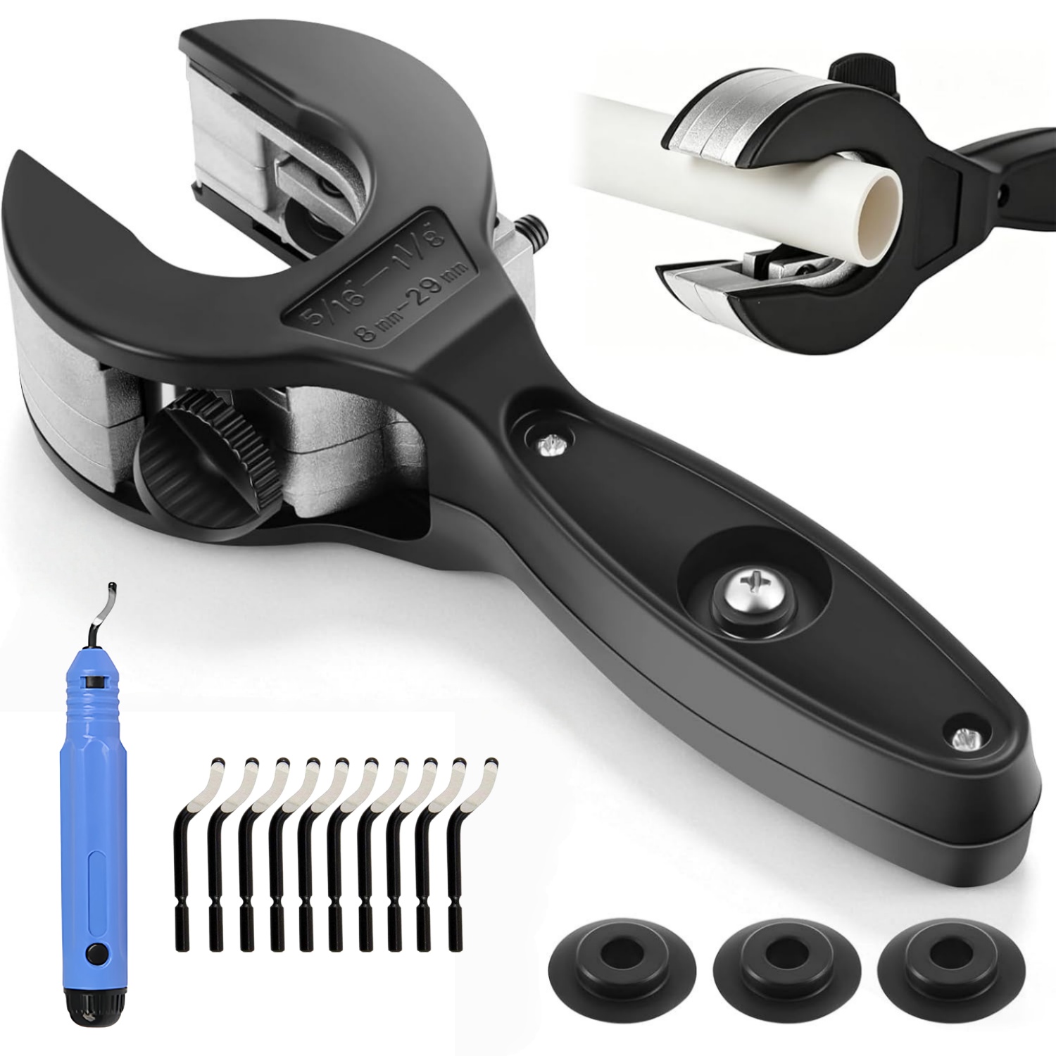 パイプカッターセット ラチェット式チューブカッター 狭所用パ - Pipe Cutter Ratchet のレビューと価格