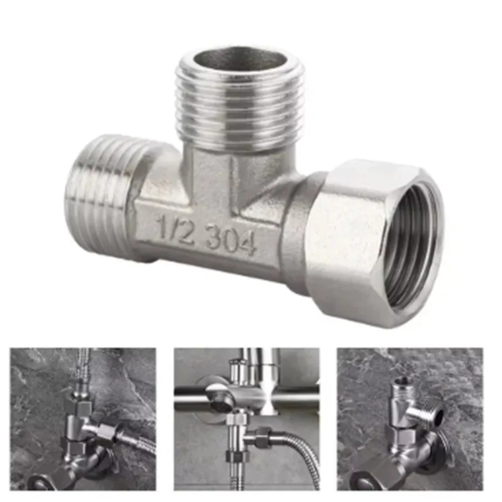 G1/2 ステンレス鋼 T アダプターダイバーターバルブ 3 - Shower Valve Cartridge のレビューと価格