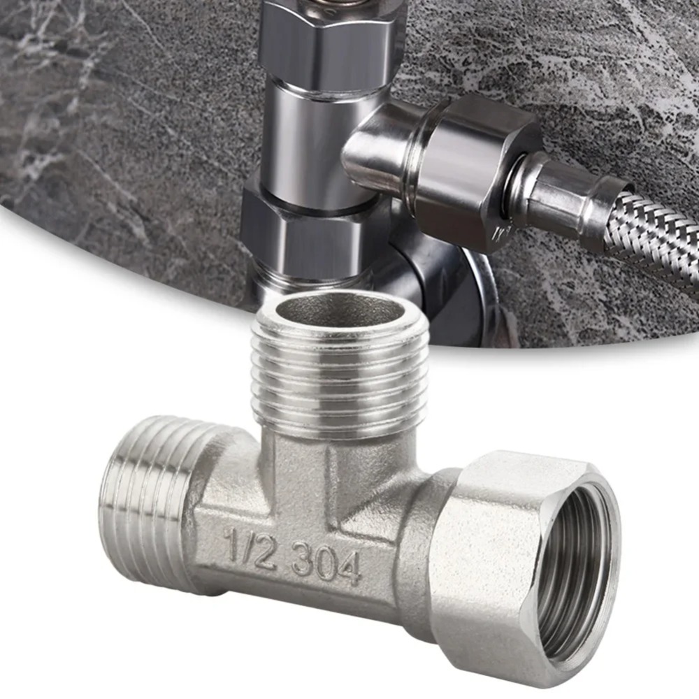 G1/2 ステンレス鋼 T アダプターダイバーターバルブ 3 - Shower Valve Cartridge のレビューと価格