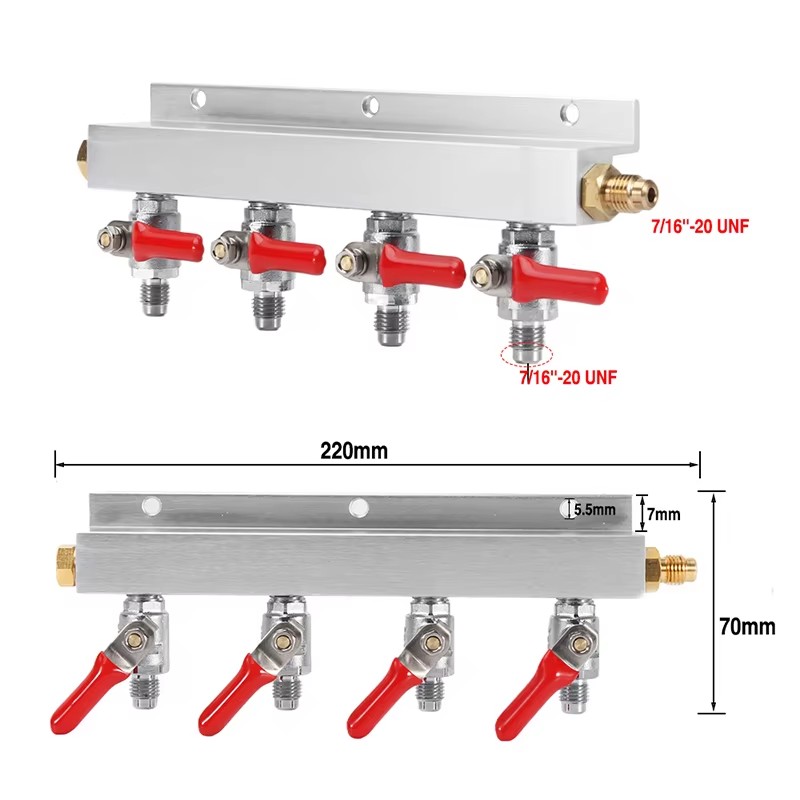 IMAICTUU 4ウェイガス分配器CO2ディストリビュータ - Push Fit Connector のレビューと価格