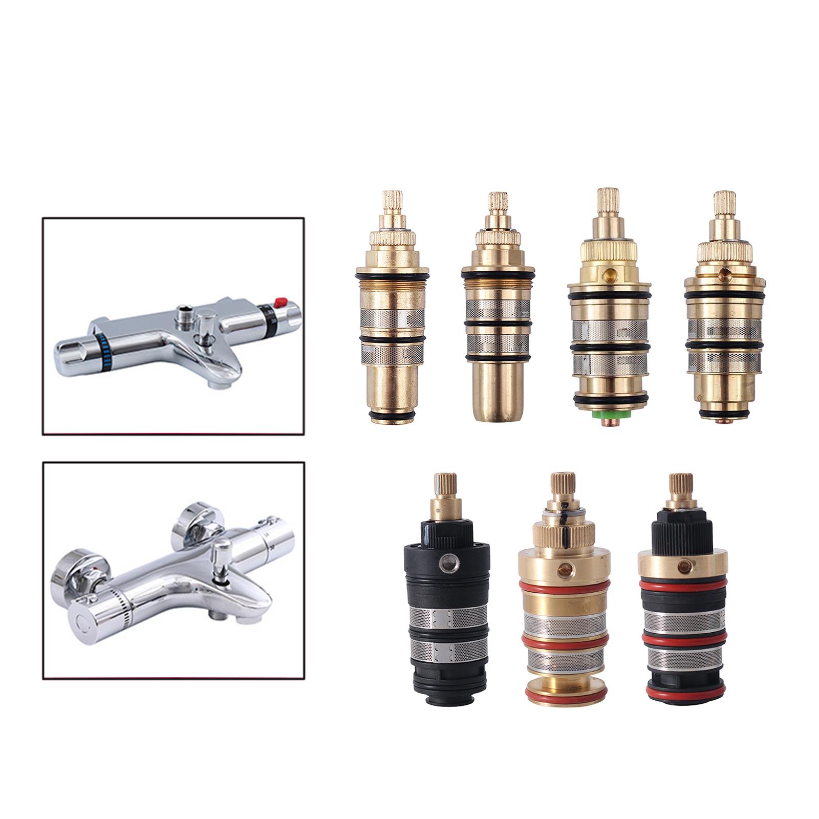真ちゅう製バスルームシンク洗面器タップ、サーモスタットカート - Shower Valve Cartridge のレビューと価格