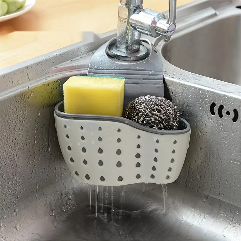 キッチンシンク吊り下げ式水切りかご、調節可能なゴム製バッグ、 - Silicone Tap Washer のレビューと価格