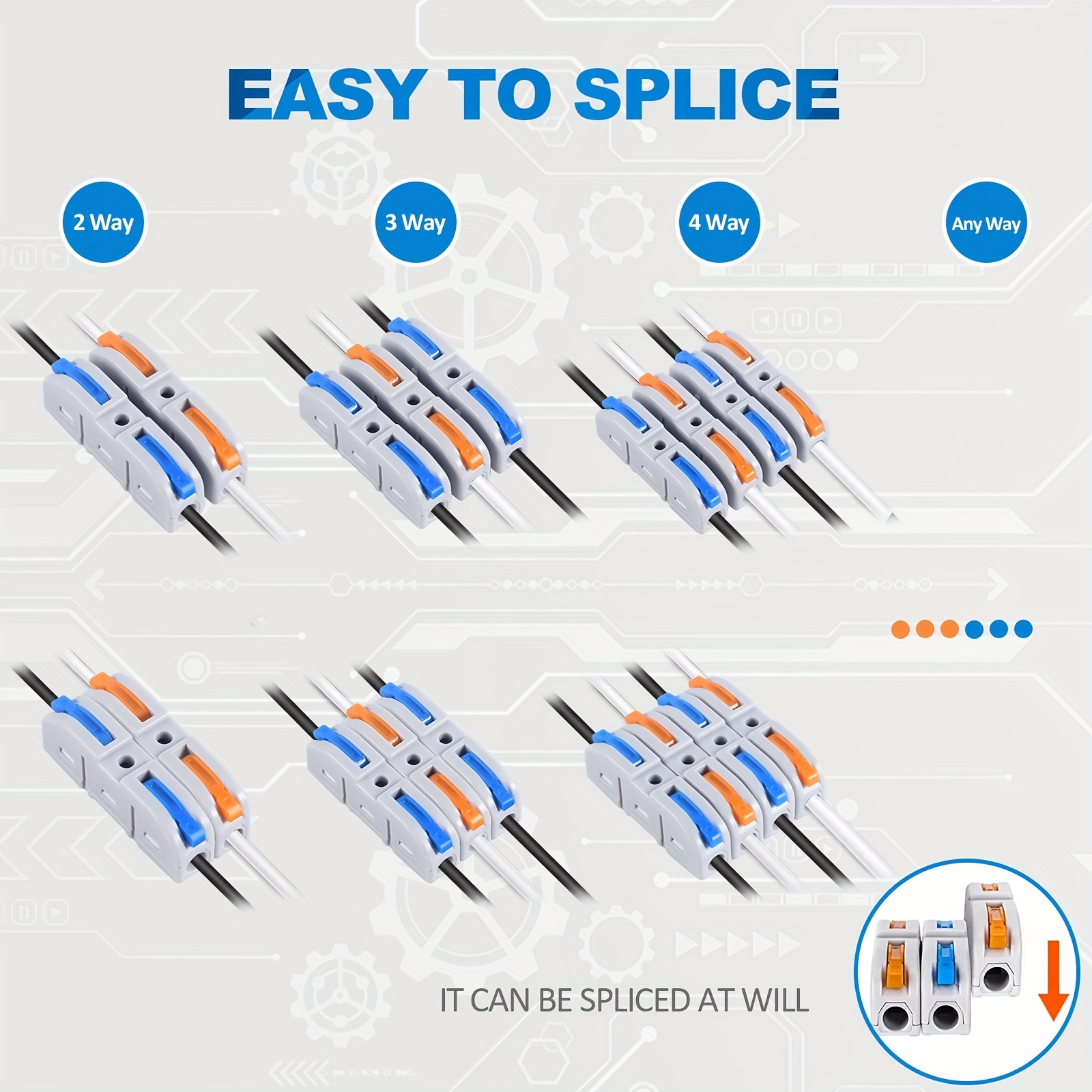 クイックコネクト用レバーワイヤーコネクタキット、コンパクトス - Push Fit Connector のレビューと価格