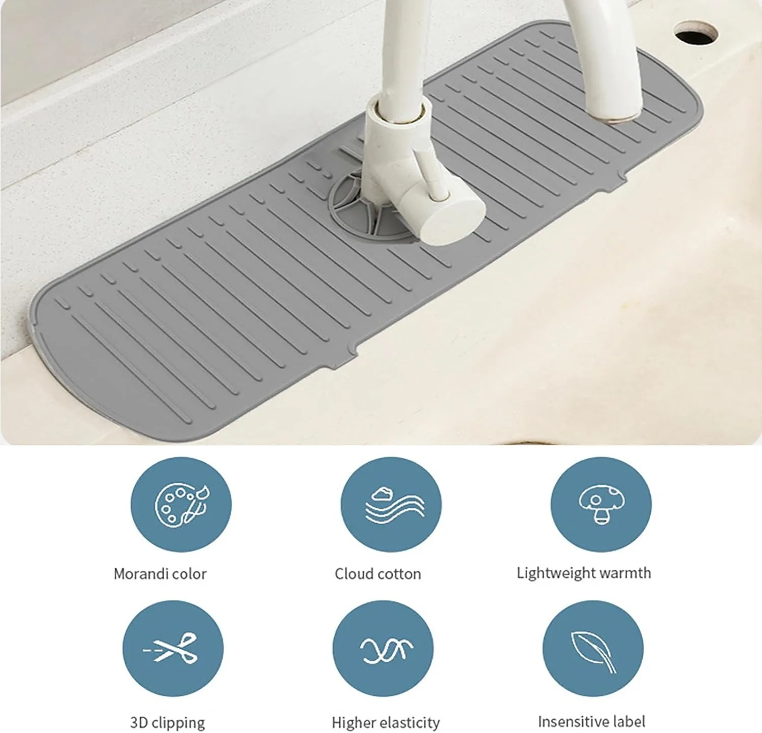 キッチン蛇口スプラッシュパッドシリコン製シンク蛇口スプラッシ - Silicone Tap Washer のレビューと価格