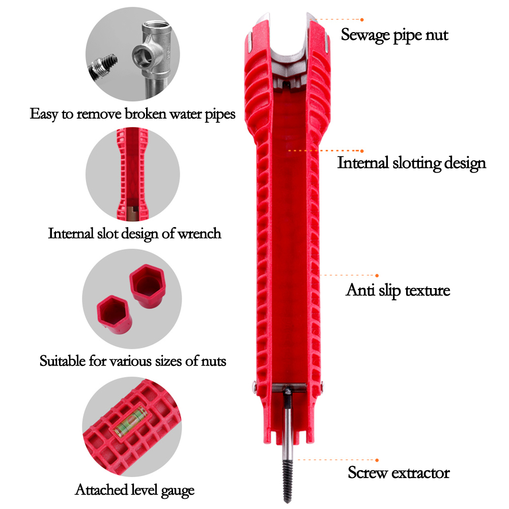 3ヘッドレッドシンクレンチ8-in-1ネジ取り外し給湯器水道 - Pipe Freeze Spray のレビューと価格