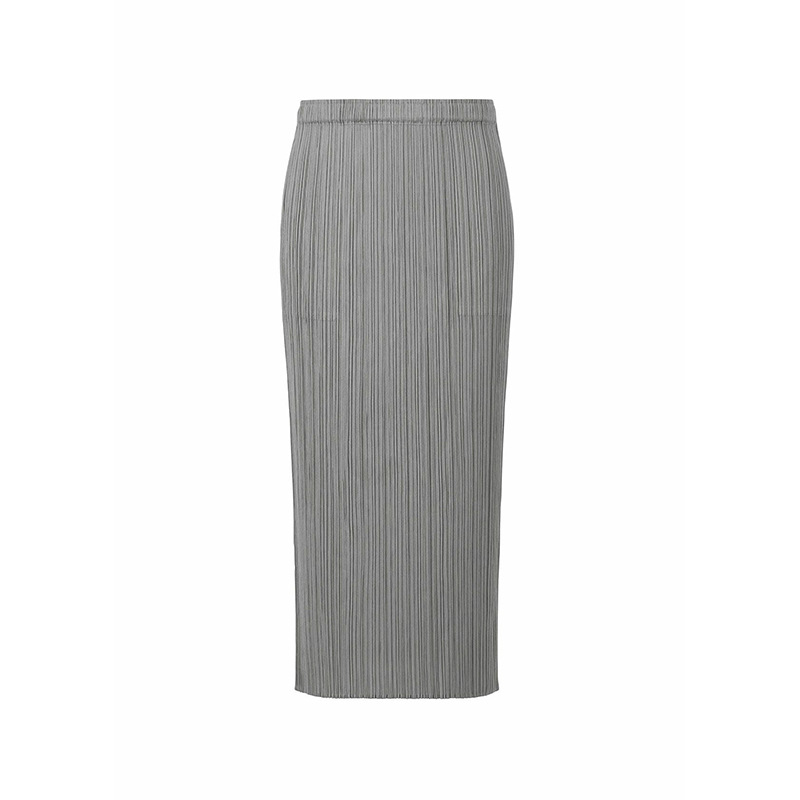 Miyake-女性用プリーツスリムハーフスカート,伸縮性ウエ - Pipe Bending Spring のレビューと価格