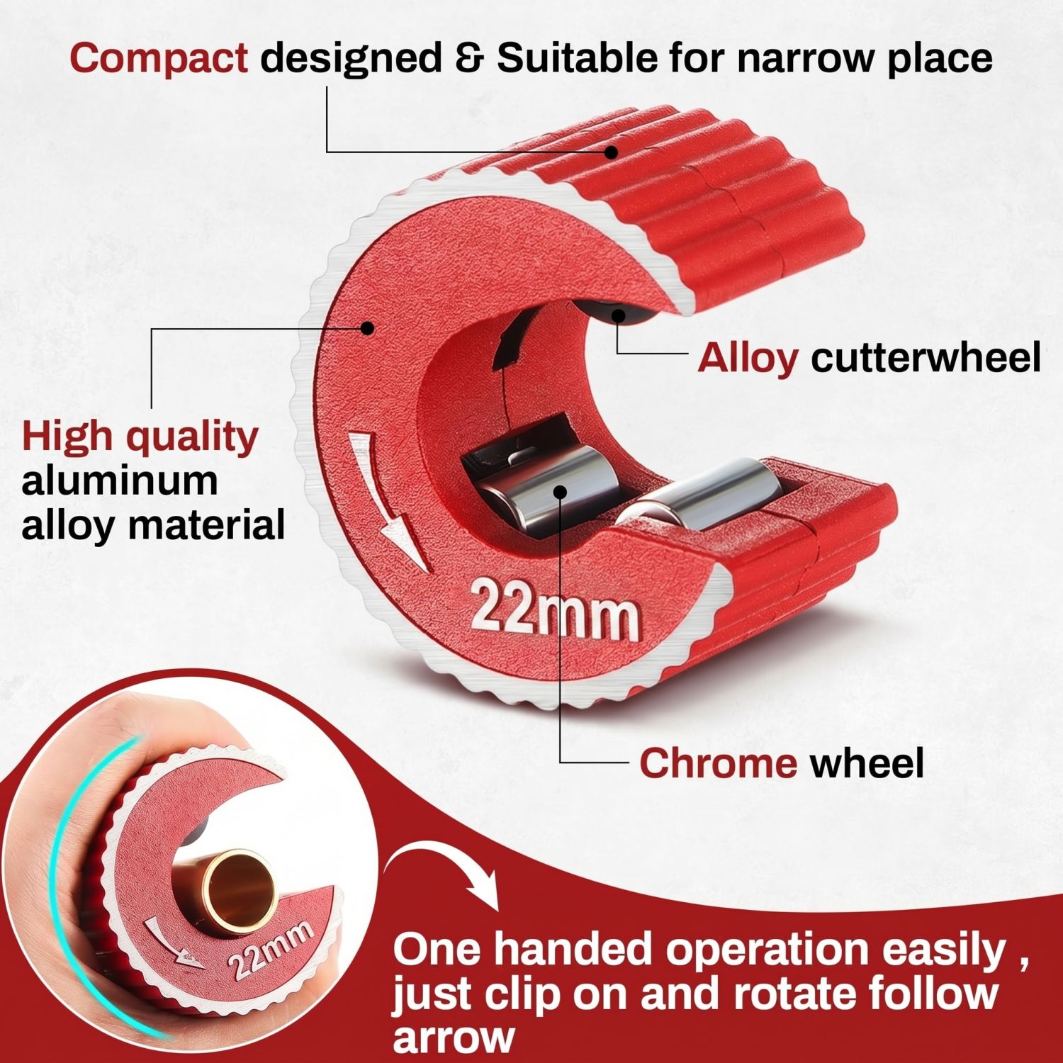 銅管カッターセット 3個入り 銅管切断工具 15mm (1/ - Pipe Cutter Ratchet のレビューと価格