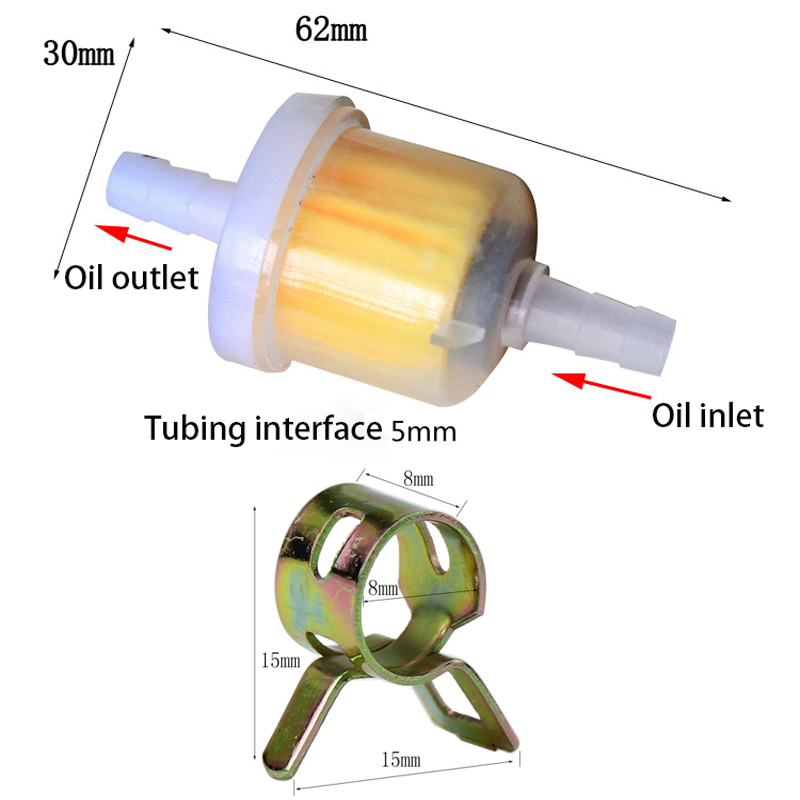 1 セット燃料ガソリンインラインホースパイプクリップ付きユニ - Plastic Pipe Clip のレビューと価格