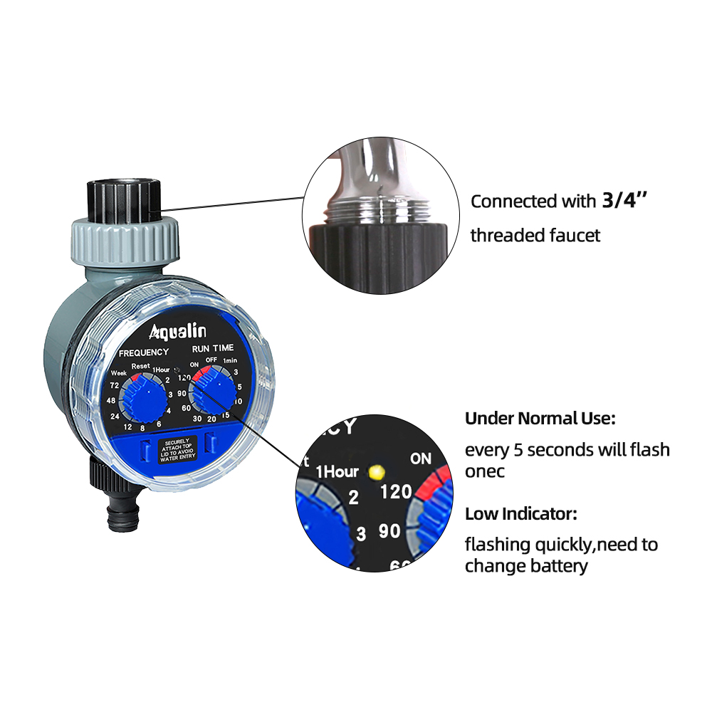 庭の水やりタイマーボールバルブ/電磁弁灌漑コントローラー家庭 - Float Ball Valve のレビューと価格
