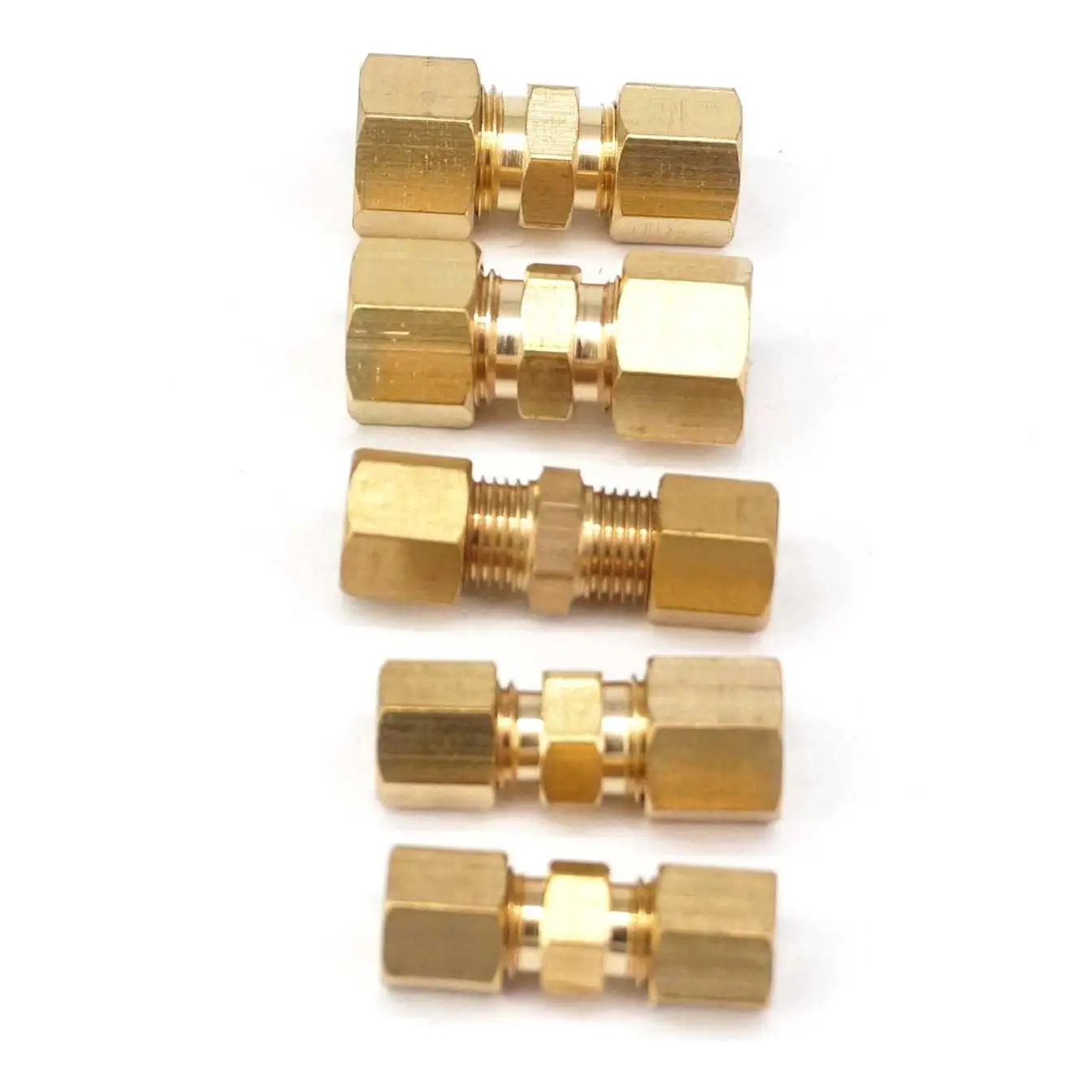 真ちゅう製パイプo.dコネクタ付きコンプレッションフィットチ - Compression Fitting Brass のレビューと価格