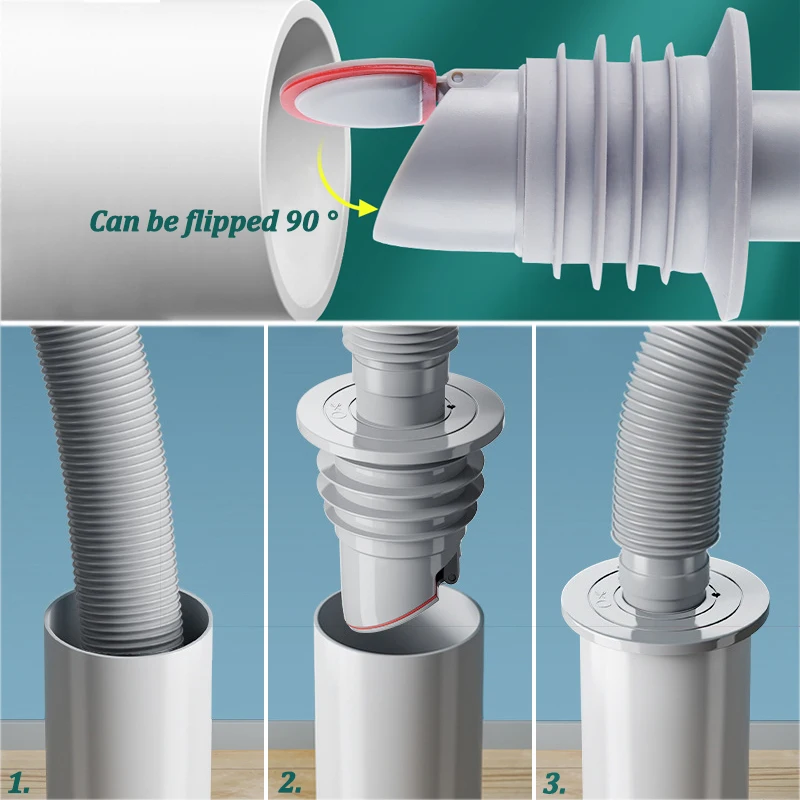シリコン製バスルームシールリング,キッチンシンク,下水道パイ - Drain Pipe Clip のレビューと価格