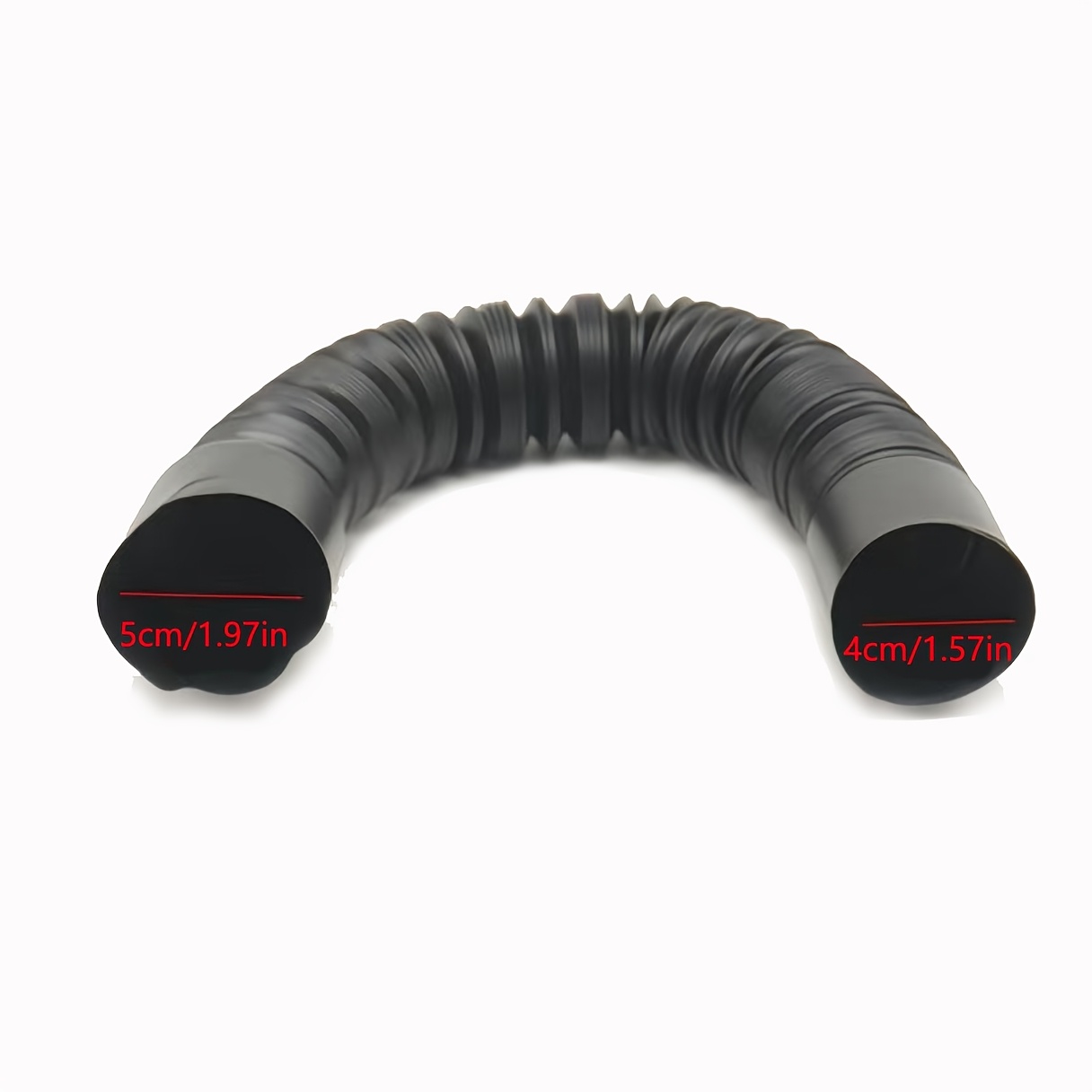 8.46インチの車用換気伸縮フレキシブルプラスチックホース、 - Plastic Pipe Clip のレビューと価格