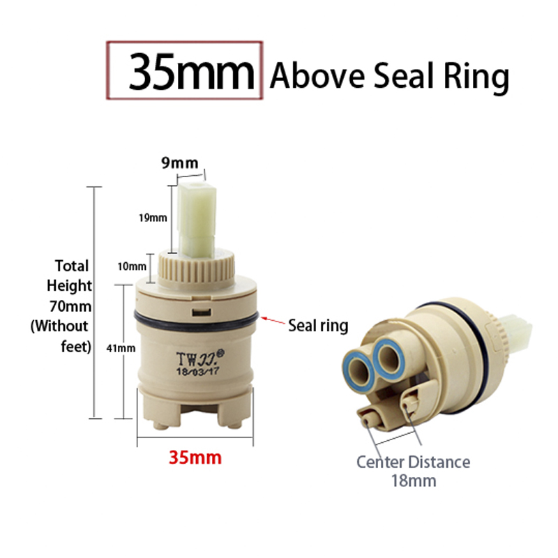 セラミックカートリッジミキサー蛇口,35mm/40mm,ハイ - Shower Valve Cartridge のレビューと価格