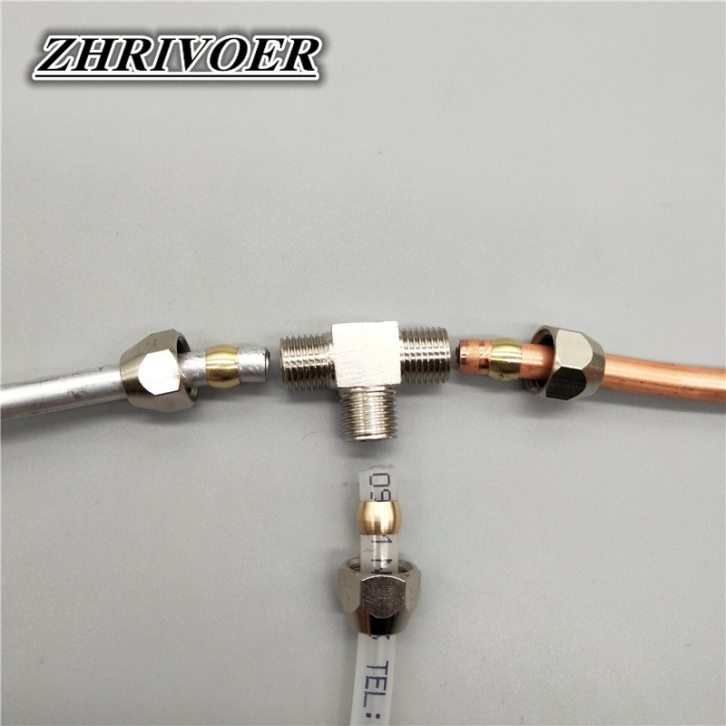 1個空気圧継手真鍮t型4 6 8 10 12 14 16ミリ - Compression Fitting Brass のレビューと価格