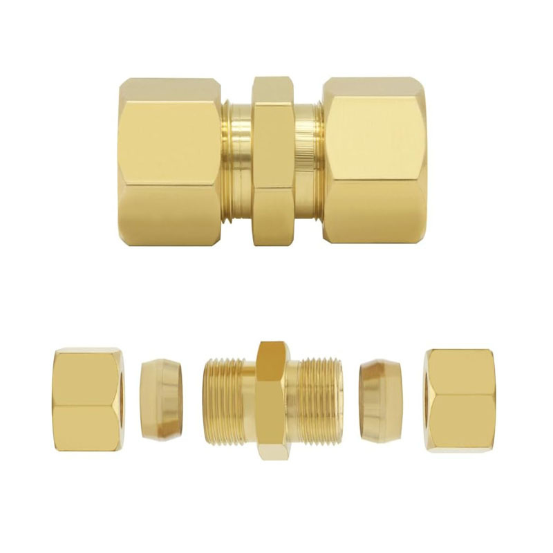 1 個 OD 3/16 インチチューブ圧縮ユニオン真鍮パイプ - Compression Fitting Brass のレビューと価格